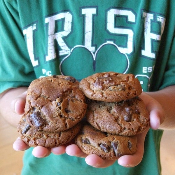 Honey Peanut Butter Chocolate Chunk Cookies