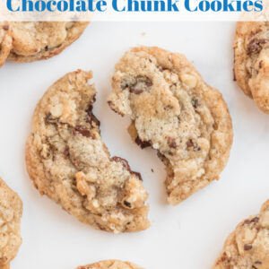 pinterest image for ina garten's chocolate chunk cookies