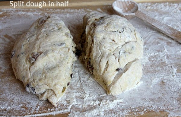 breakfast irish soda bread dough