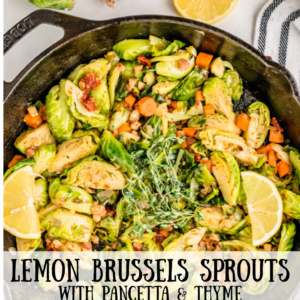 lemon brussels sprouts pinterest pin