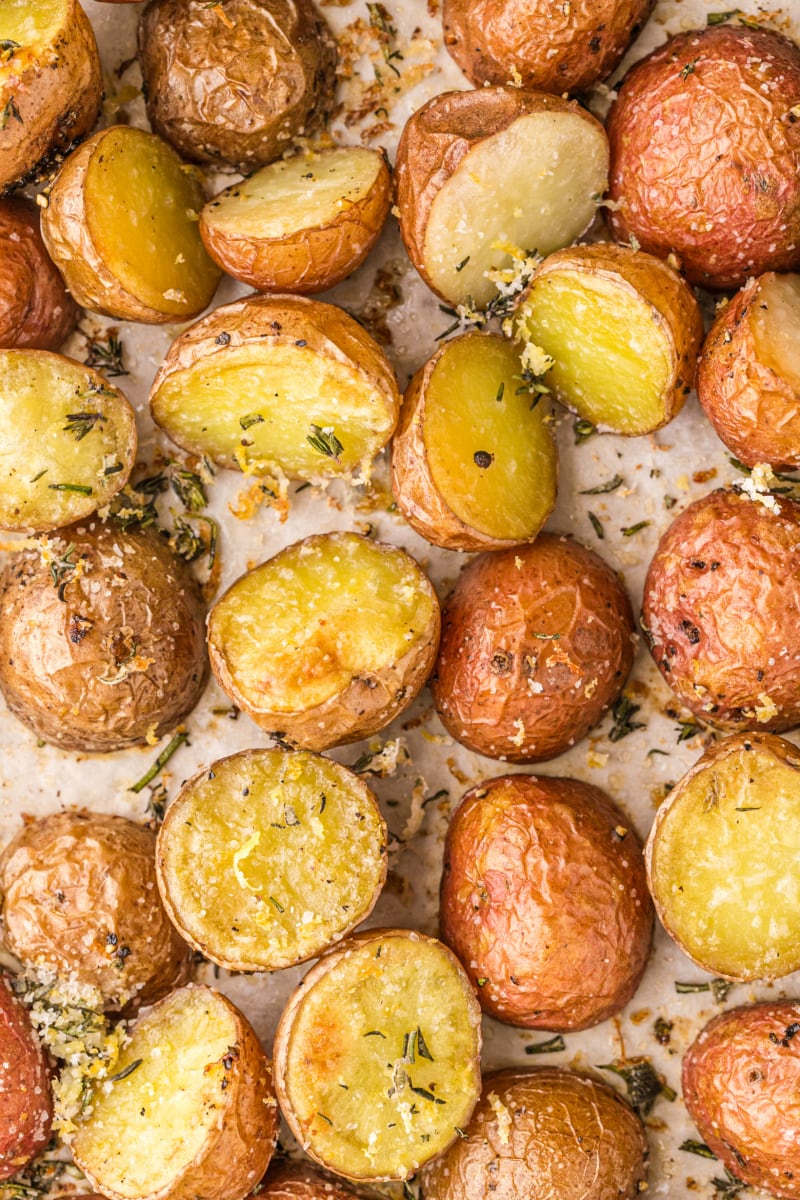 lemon salt roasted potatoes