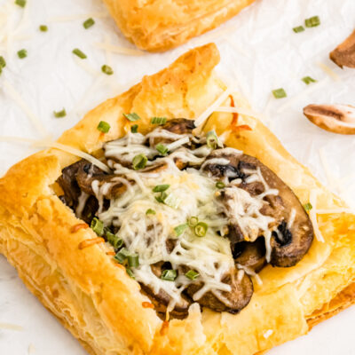 mushroom and cheese tart