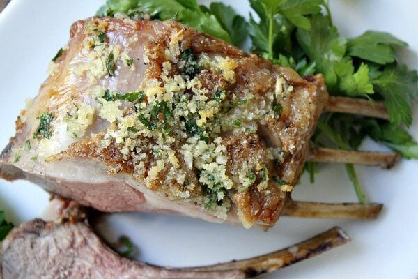 panko crusted rack of lamb