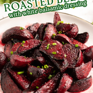 pinterest image for roasted beets