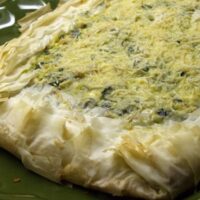 Spinach, Feta and Pine Nut Phyllo Tart