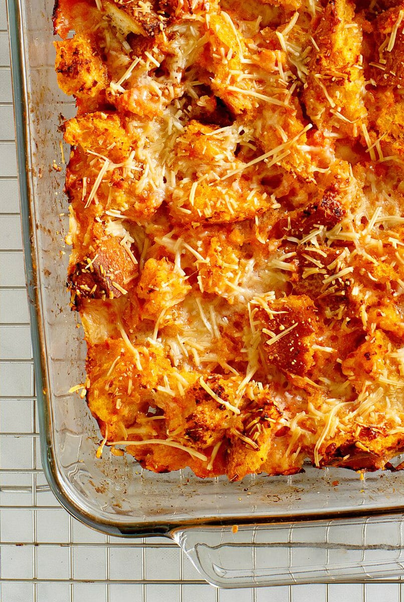 Tomato Bread Pudding recipe from RecipeGirl.com #tomato #bread #pudding #recipe #RecipeGirl Tomato Bread Pudding