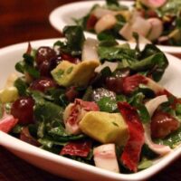 Watercress-Grape Salad with Creamy Cabernet Dressing