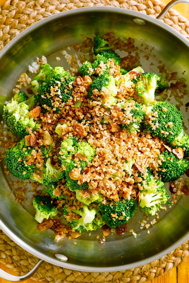 Broccoli with Toasted Garlic Crumbs