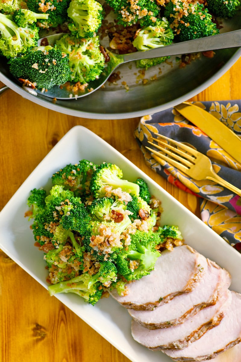 Broccoli with Toasted Garlic Crumbs