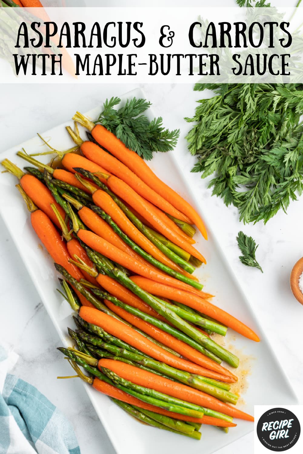 Asparagus and Carrots with Maple Butter Sauce Recipe Girl