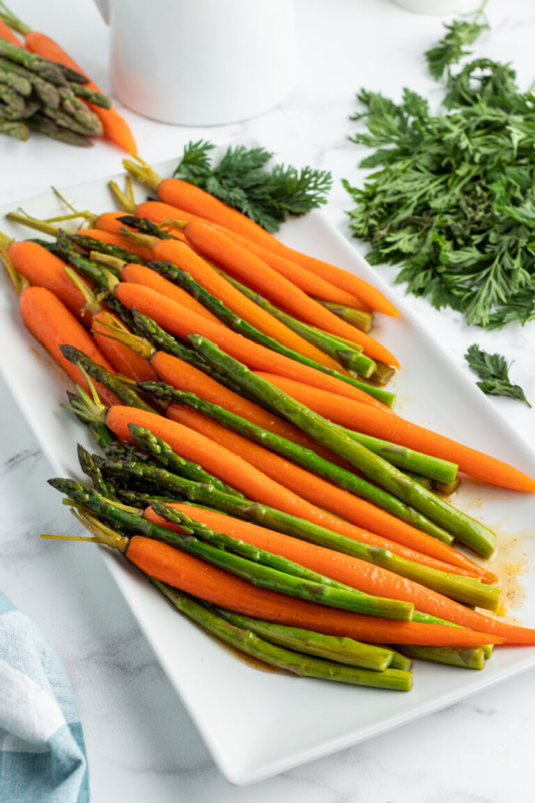 Asparagus and Carrots with Maple Butter Sauce Recipe Girl