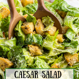 pinterest image for caesar salad