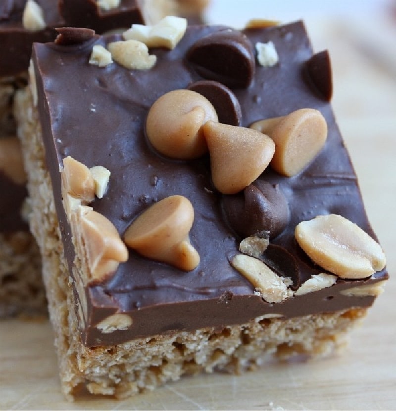 Peanut, Caramel and Chocolate Candy Bars Recipe