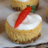 Mini Carrot Cake Cheesecakes
