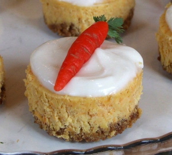Mini Carrot Cake Cheesecakes