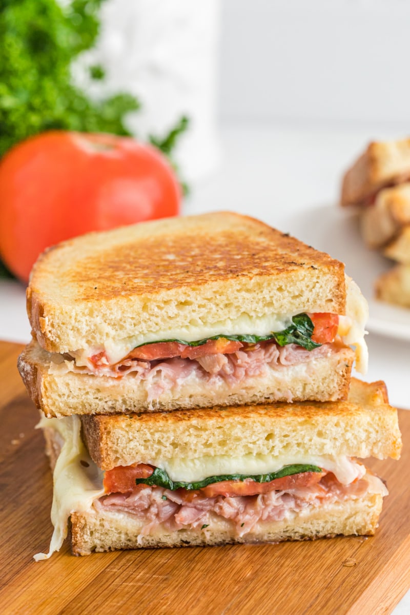 Grilled Cheese with Prosciutto Panini