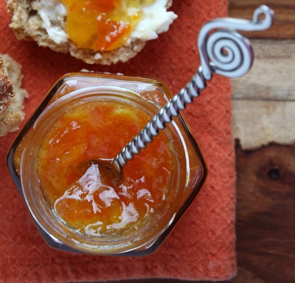 kumquat marmalade in a jar