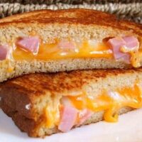 Marbled Jack and Ham Grilled Cheese