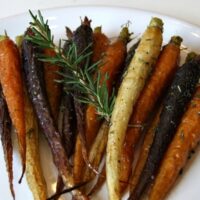 Roasted Whole Carrots with Rosemary and Honey