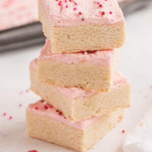 pinterest image for sugar cookie bars