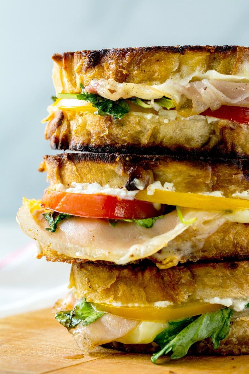 Stack of Adult Grilled Cheese