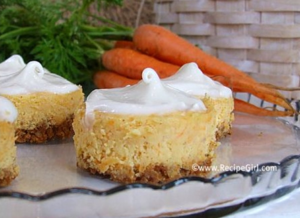 mini carrot cake cheesecakes
