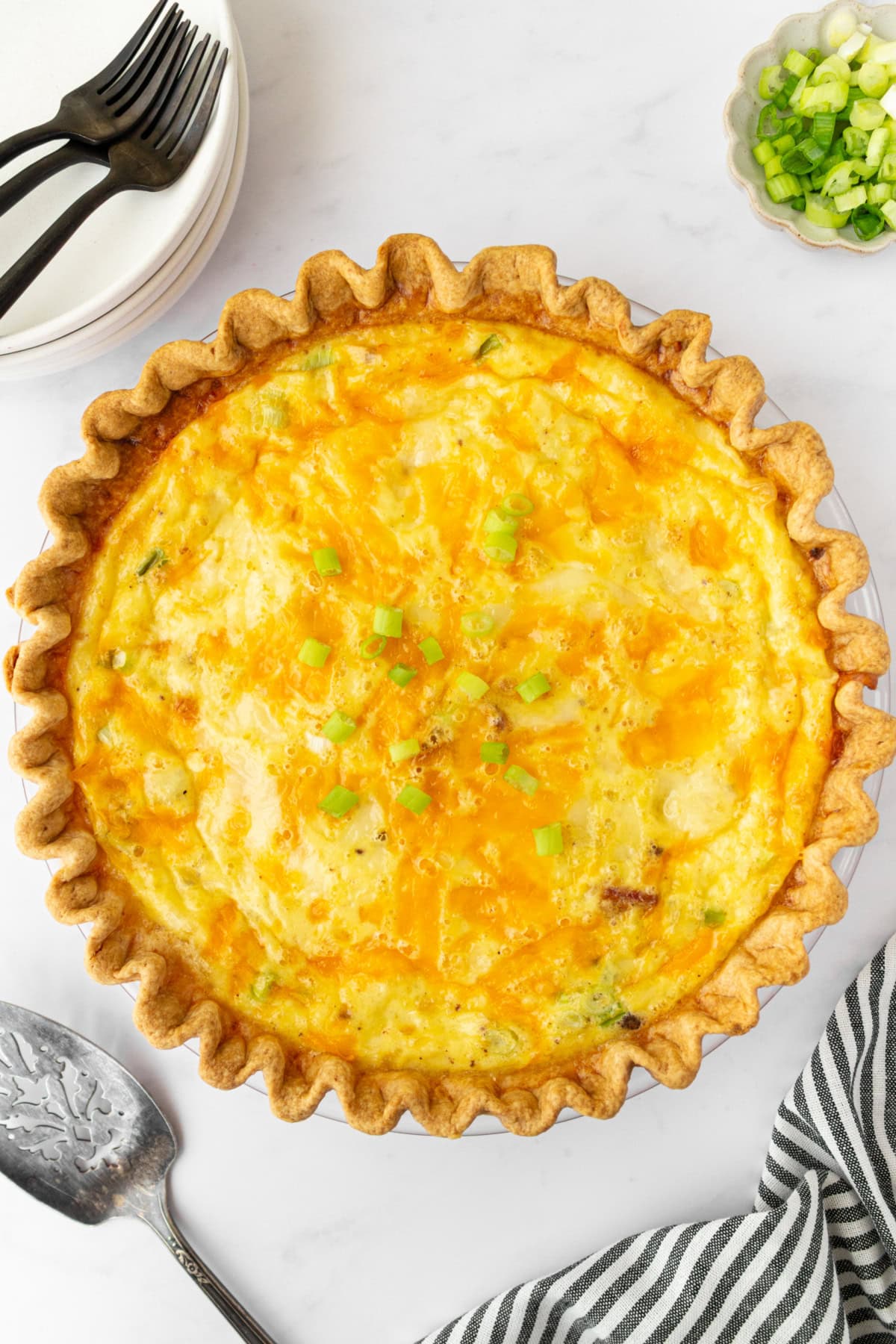 bacon and cheese quiche