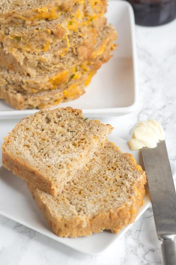 Cheddar Chive Beer Bread Recipe - RecipeGirl.com