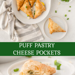 pinterest image for cheese pockets