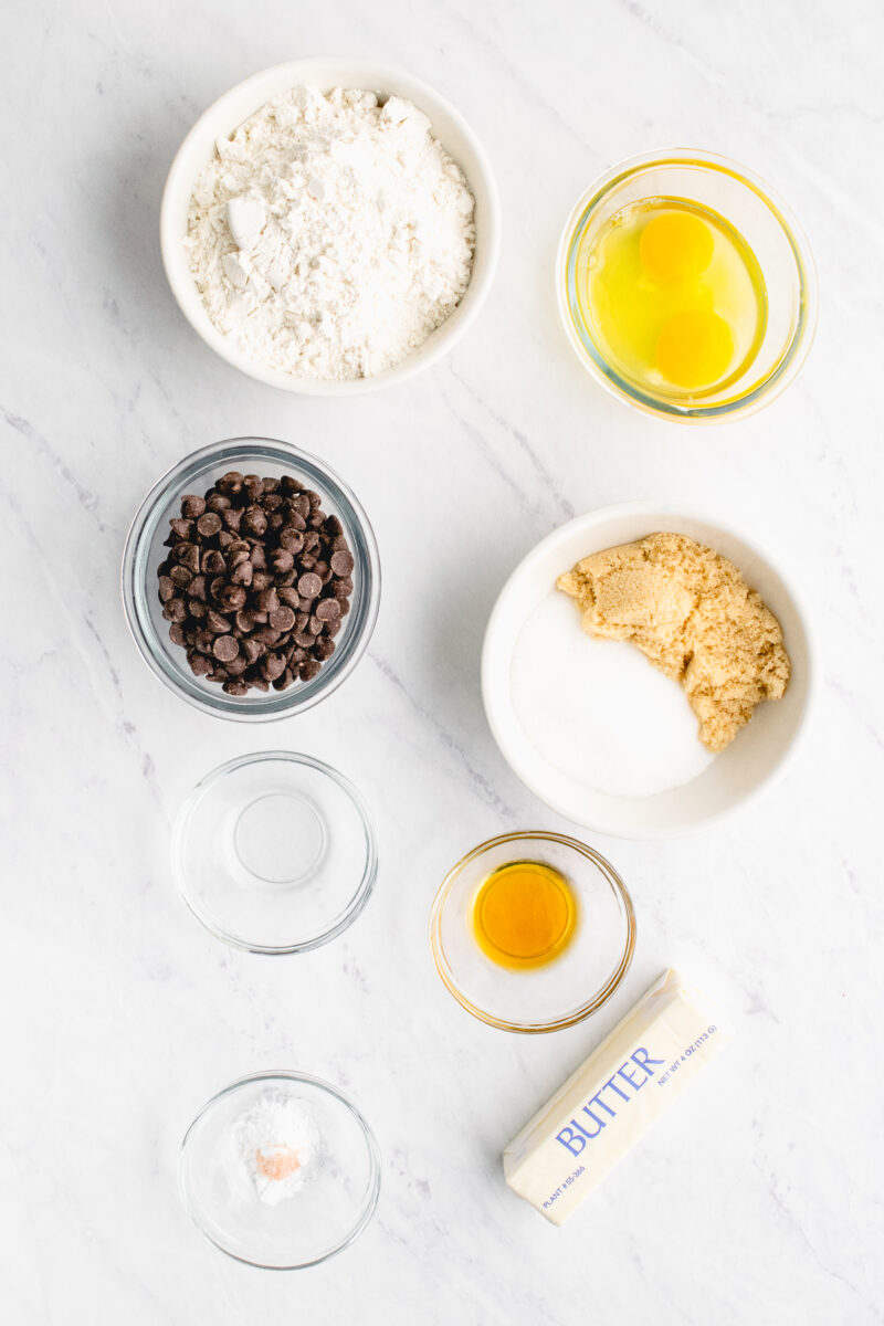 ingredients for hot fudge mint brownie sundaes