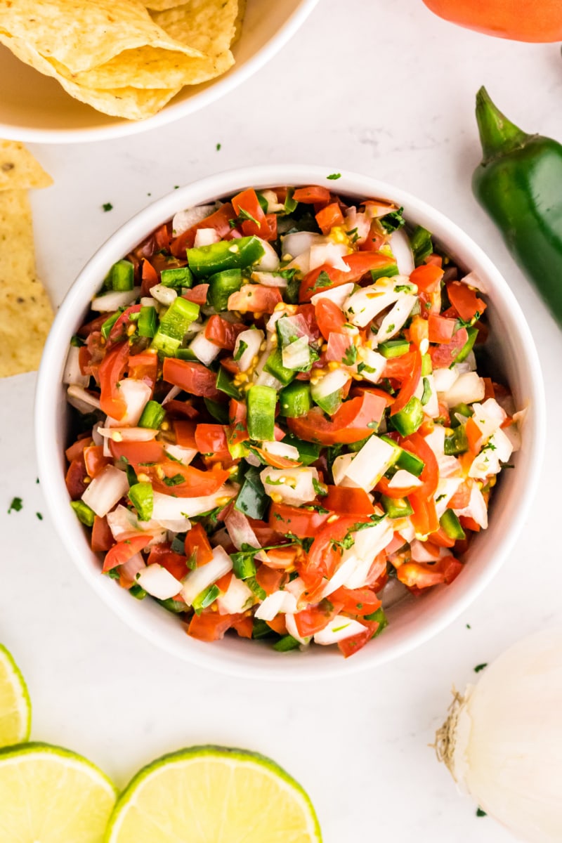 pico de gallo in a bowl