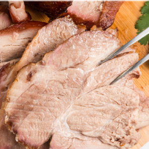 pinterest image for sangria roasted pork