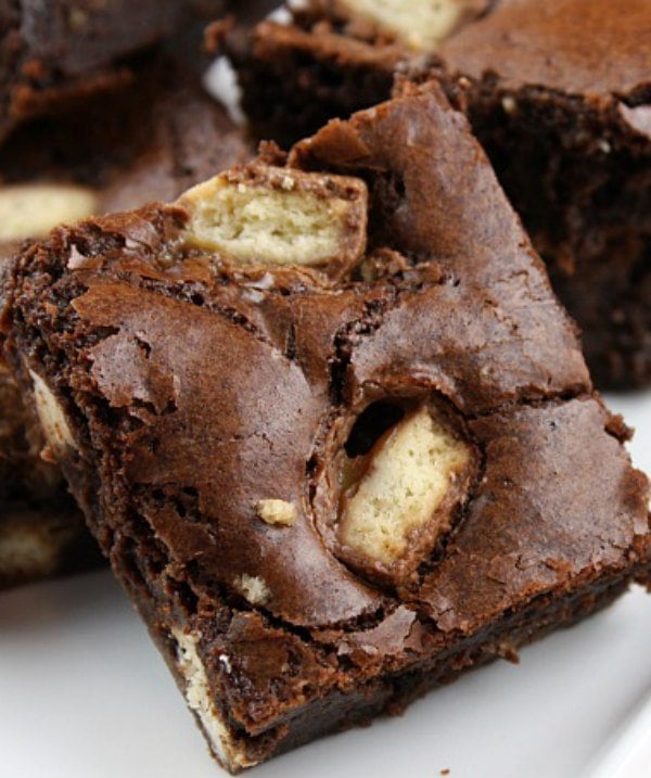 Twix Bar Brownies