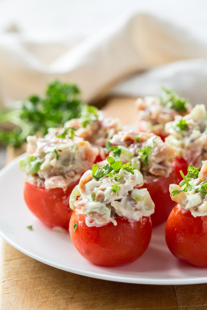 Bacon Stuffed Cherry Tomatoes