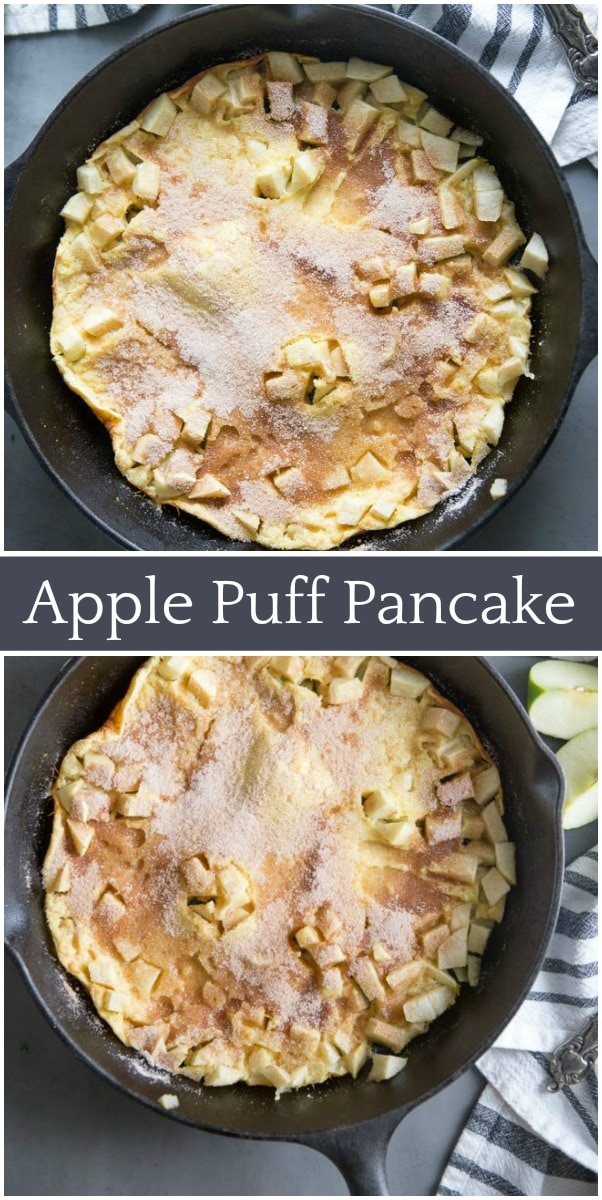 Apple puff pancake