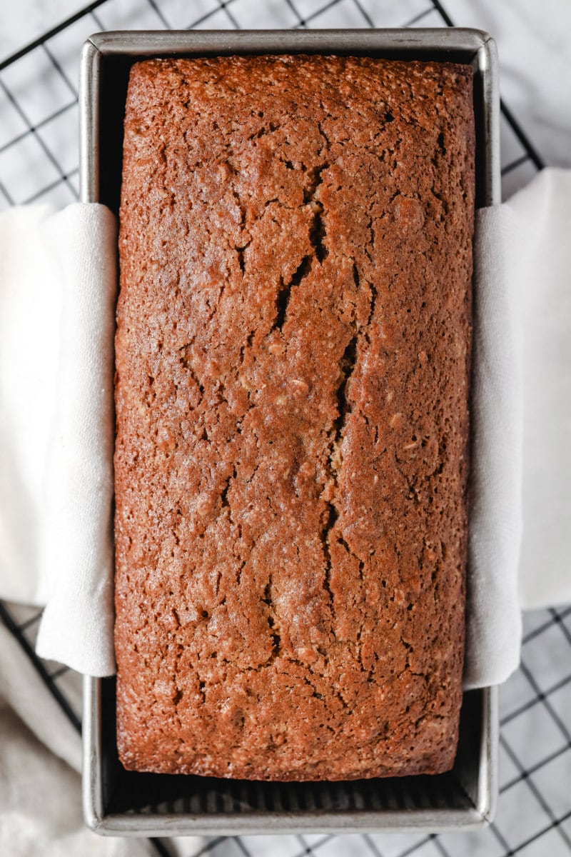 loaf of applesauce oatmeal bread