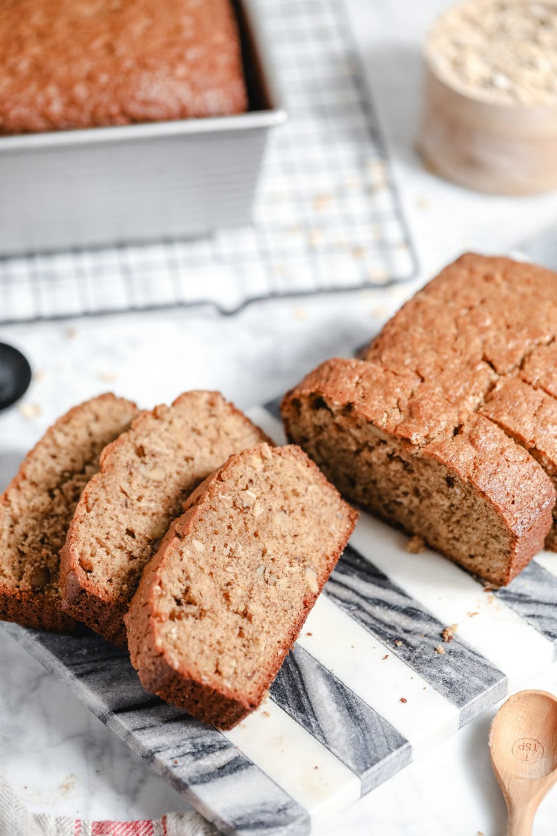 sliced applesauce oatmeal bread