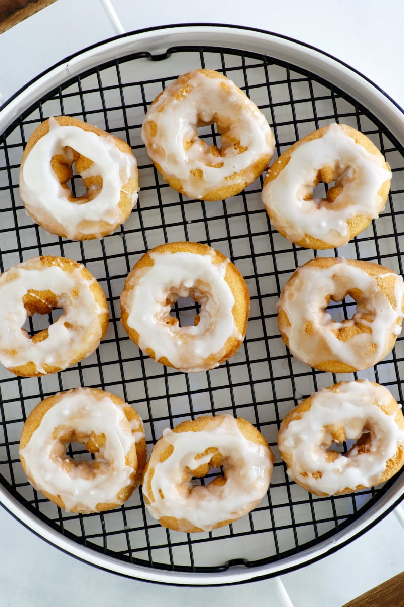 Baked Pumpkin Doughnuts with Glaze