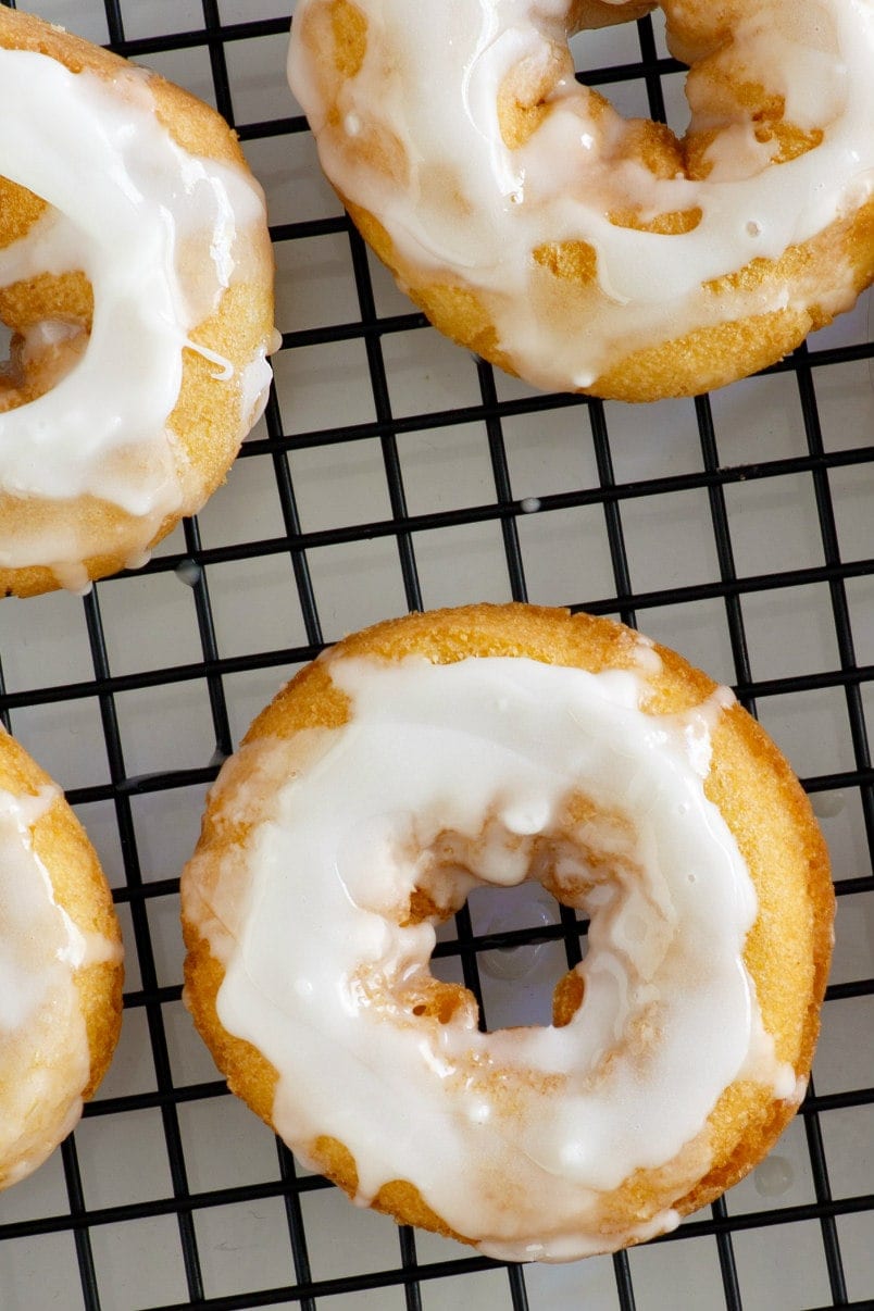 Baked Pumpkin Doughnuts with Glaze