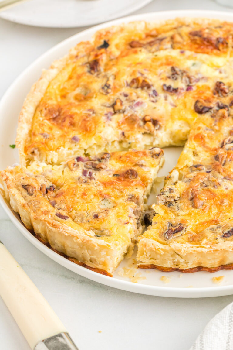 Blue Cheese and Walnut Quiche Recipe Girl