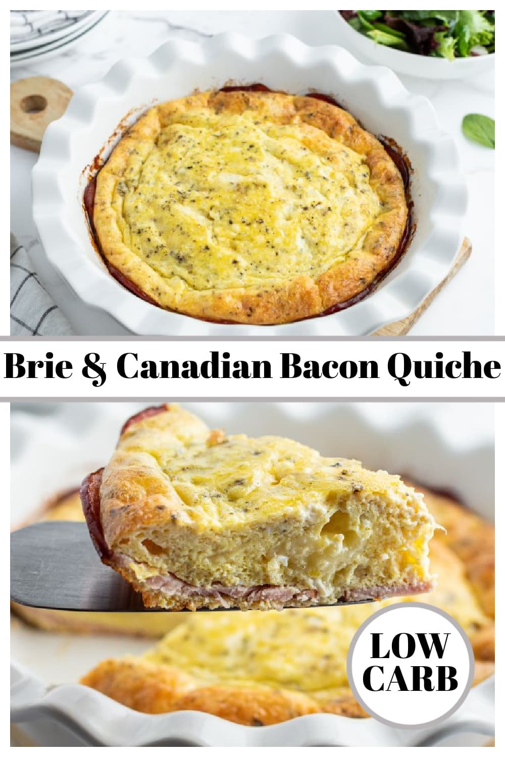 Brie and Canadian Bacon Quiche Recipe Girl