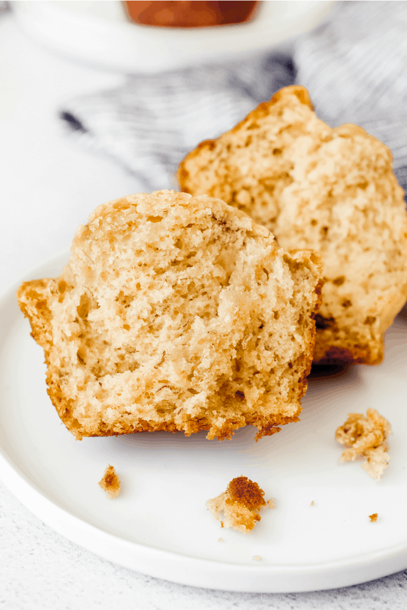 Inside of Brown Sugar Banana Muffins