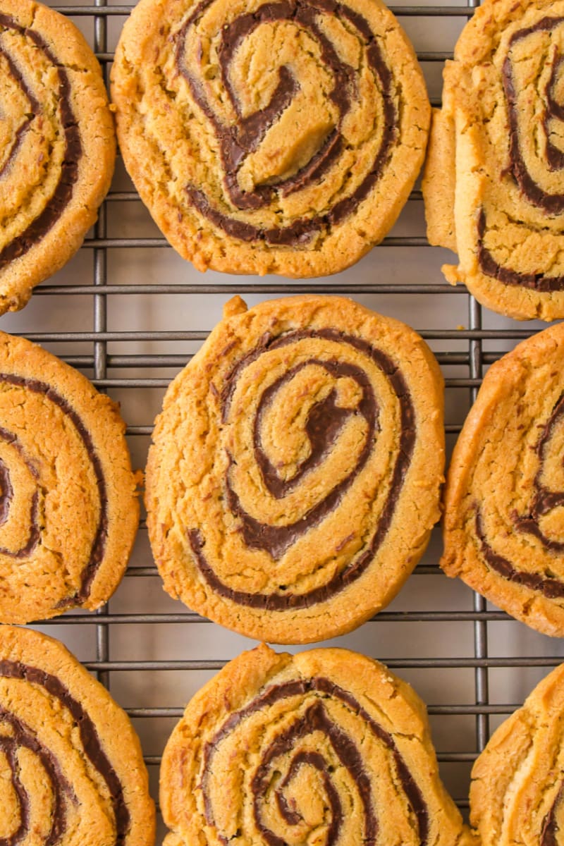 chocolate swirled peanut butter cookies