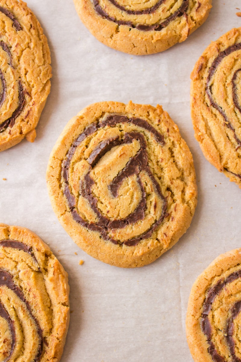 chocolate swirled peanut butter cookies