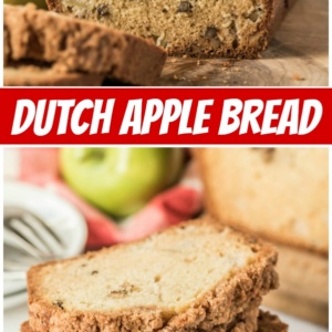 pinterest collage image for dutch apple bread