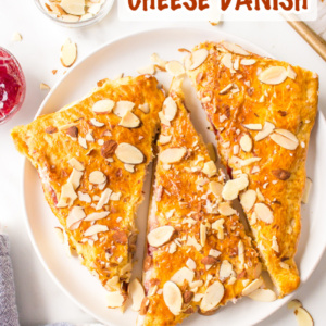 pinterest image for easy cheese danish