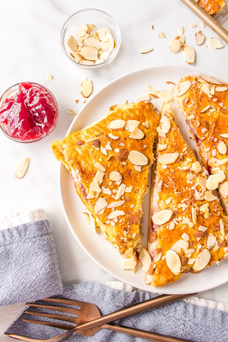 easy cheese danish on a plate