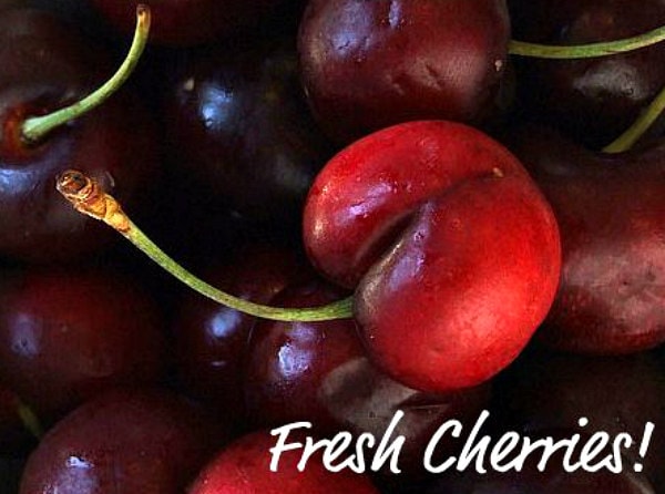 close up of a fresh cherry