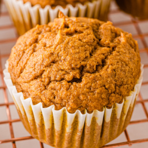 healthy pumpkin spice muffin