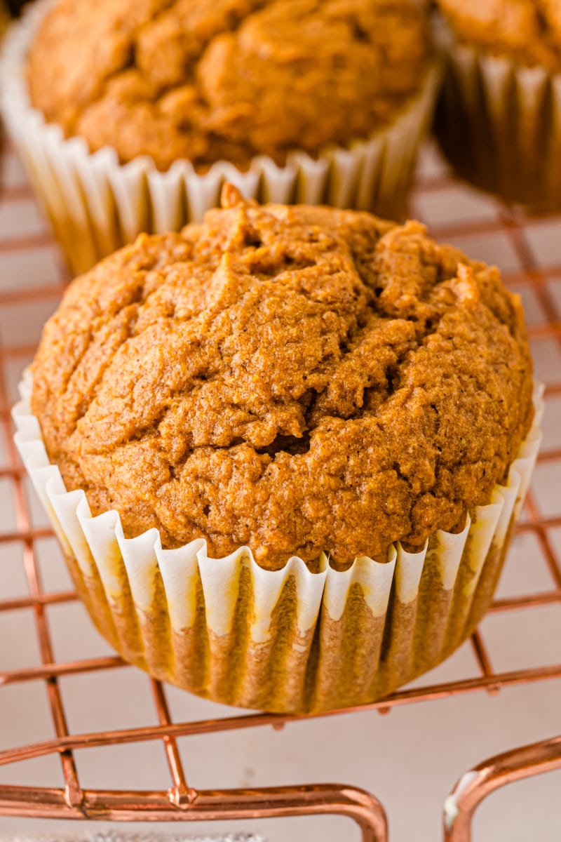 healthy pumpkin spice muffin